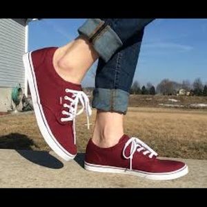 Burgundy Vans